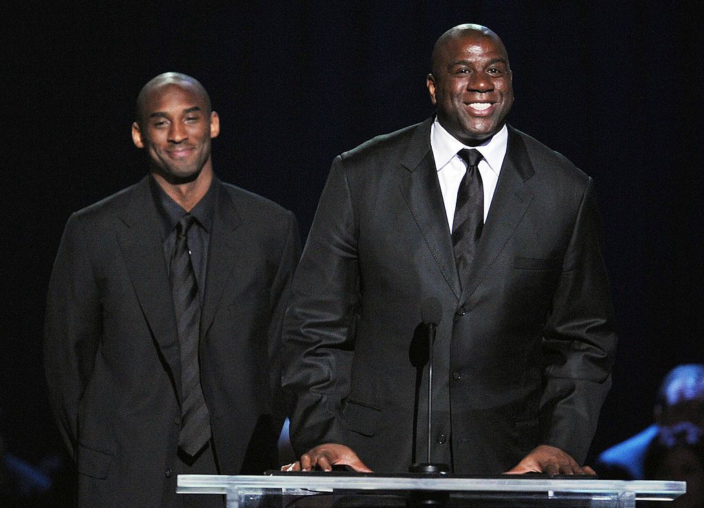 Kobe Bryant and Magic Johnson.