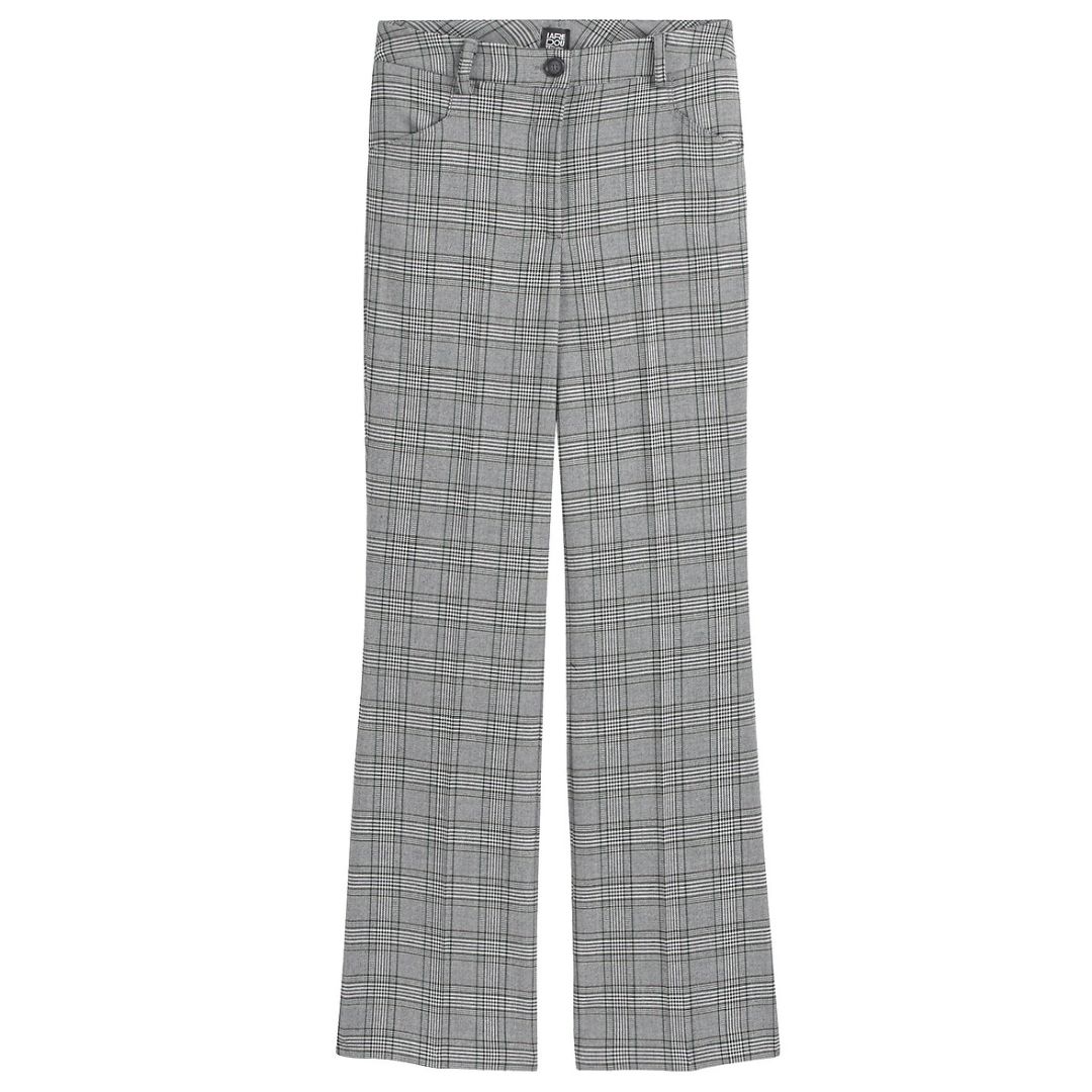 La Redoute Flared Prince of Wales Check Trousers