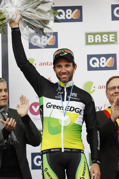 Michael Albasini (GreenEdge) on the podium