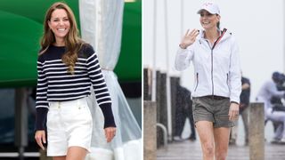 The Princess of Wales wearing shorts on two occasions