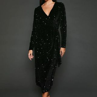 Sparkling black midi dress from Debenhams