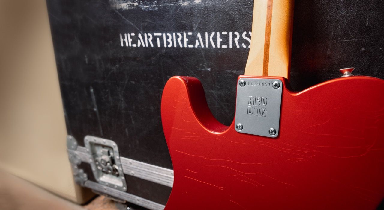 A photo showing the Fender Mike Campbell Red Dog Telecaster