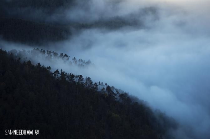 Low hanging clouds during day 4