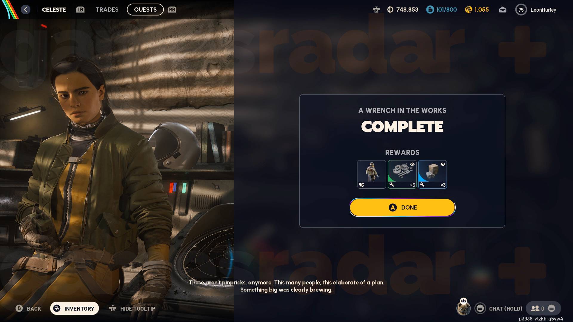 Arc Raiders wrench in the works rewards
