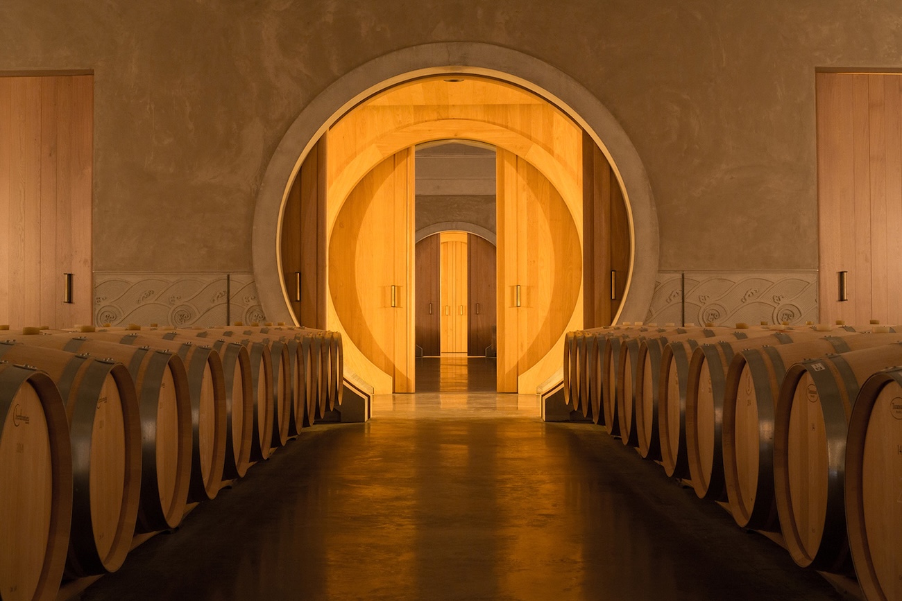 barrel cellar at Marquis d'Alesme