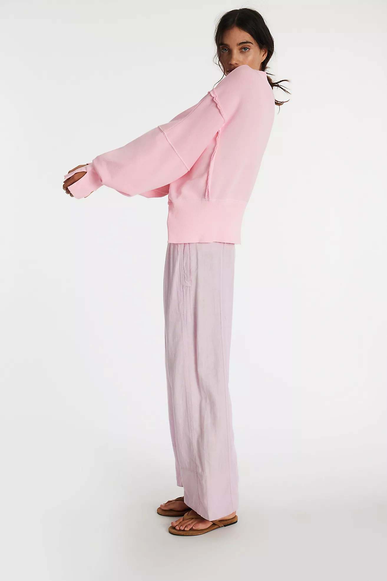 Day's End Linen Pull-On Trousers