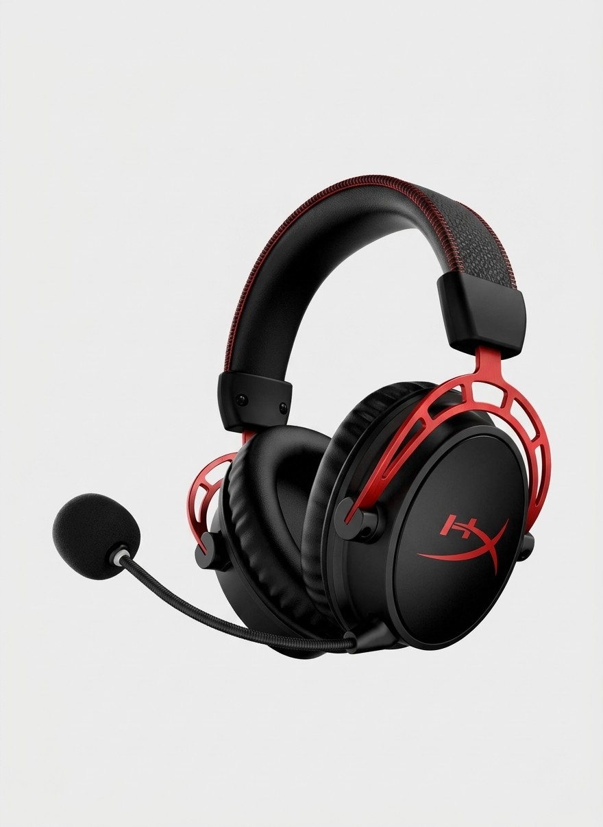 A HyperX Cloud Alpha Wireless gaming headset