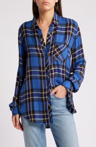 Hunter Plaid Button-Up Shirt