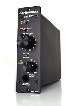 Earthworks Now Shipping 521 500 Series Preamp