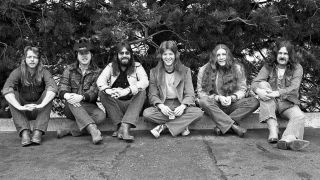 The Marshall Tucker Band posing for a photograph in 1973
