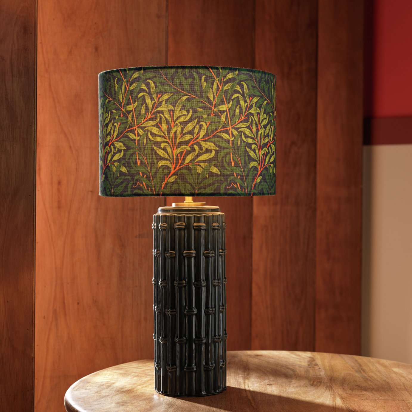 Habitat X Morris &amp;amp; Co. Cane Ceramic Table Lamp - Blue