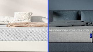 Leesa vs Casper mattress: image shows the Leesa Original on the left and the Casper Original on the right