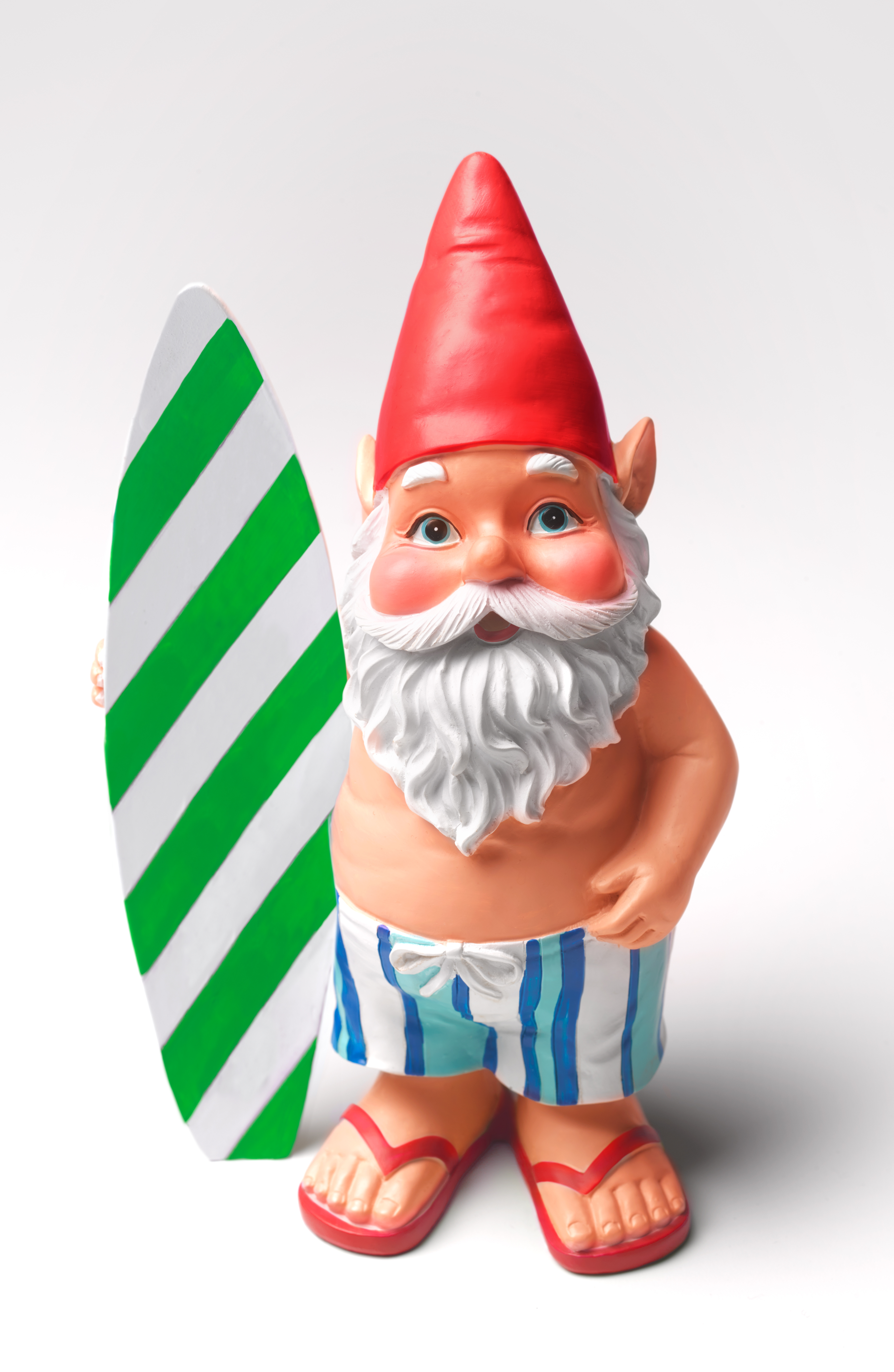 gnome with surfboard