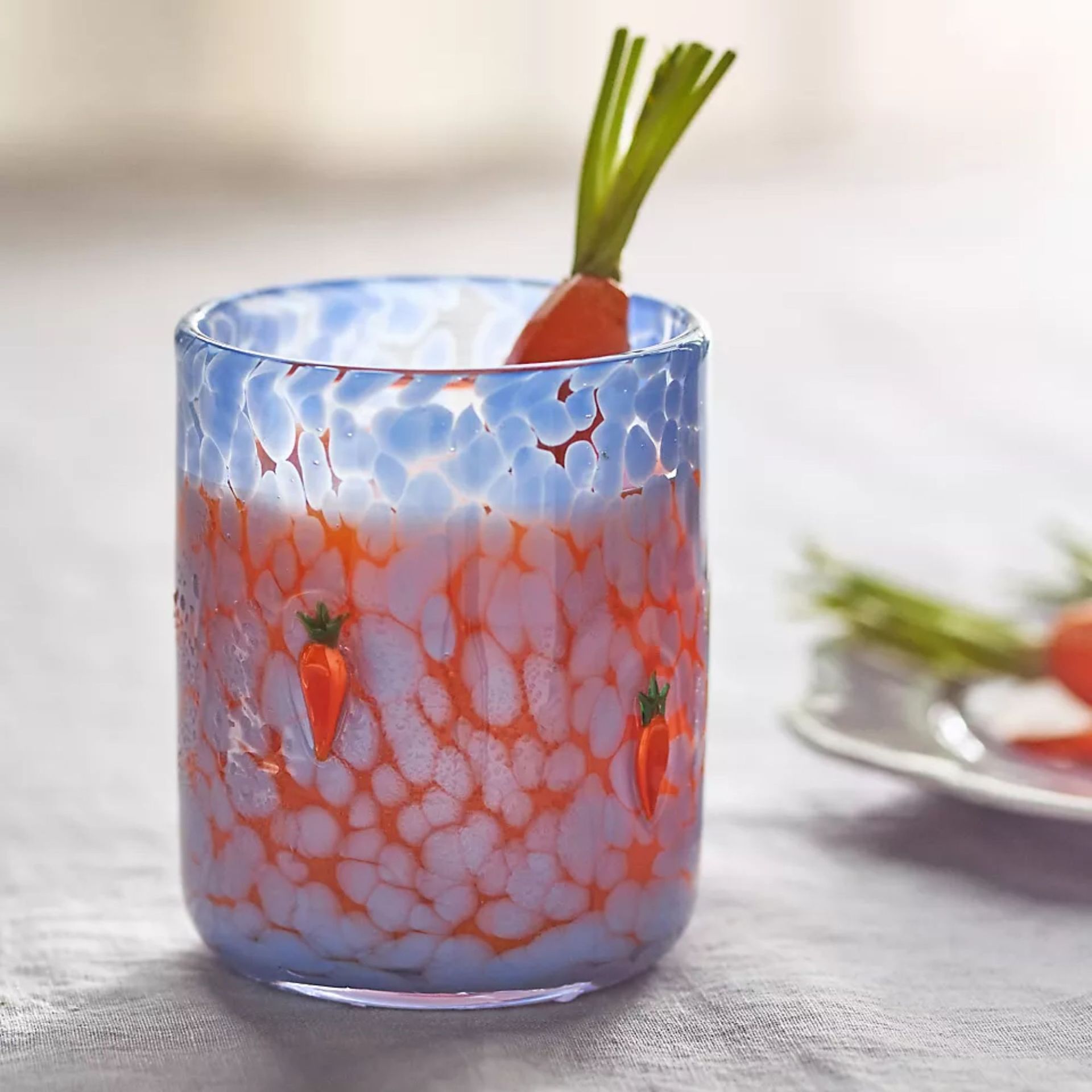 Carrot Confetti Icon Juice Glass