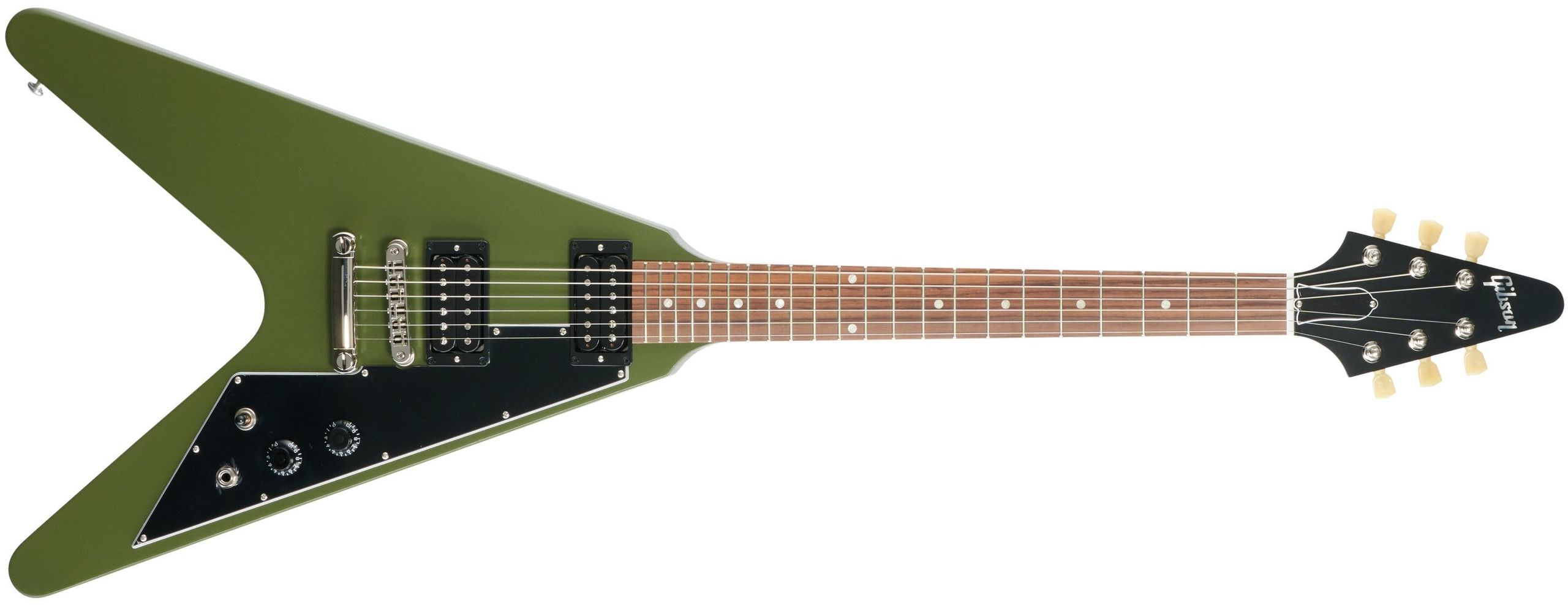 Gibson releases zZounds-exclusive Worn Olive Drab Flying V Tribute