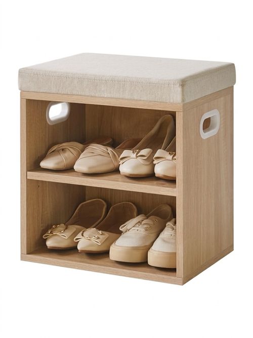 Small Shoe Storage Bench With Cushion 