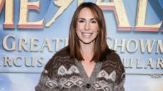 Alex Jones smiles as she attends the one-year anniversary of "COME ALIVE!" The Greatest Showman Circus Spectacular