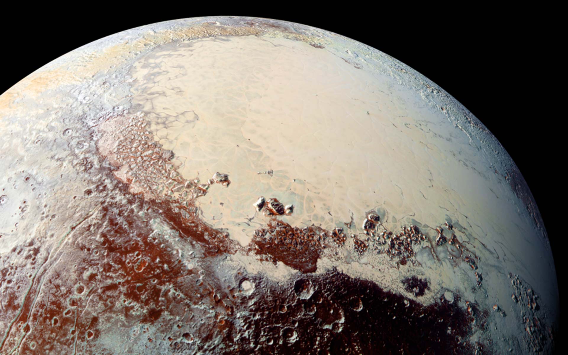 Pluto From 000km in Desktop Background Form HD wallpaper