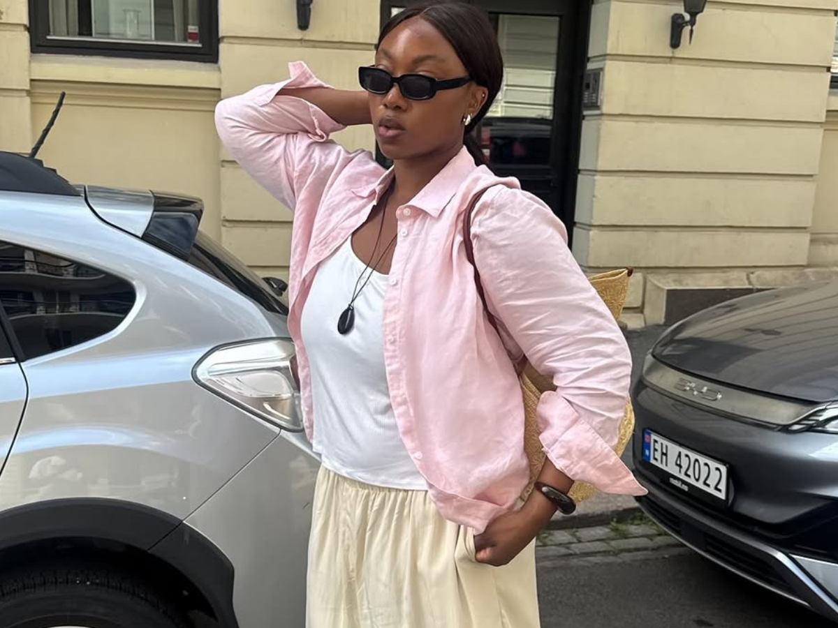 woman wearing early fall 2025 fashion trends