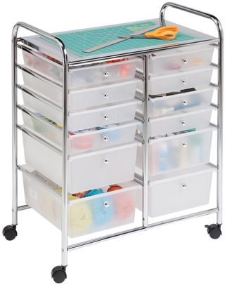 Honey Can Do 12 Drawer Rolling Cart