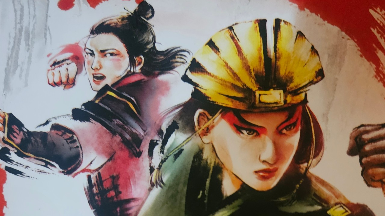 Kyoshi fighting side-by-side with her friend Rangi in The Shadow of Kyoshi