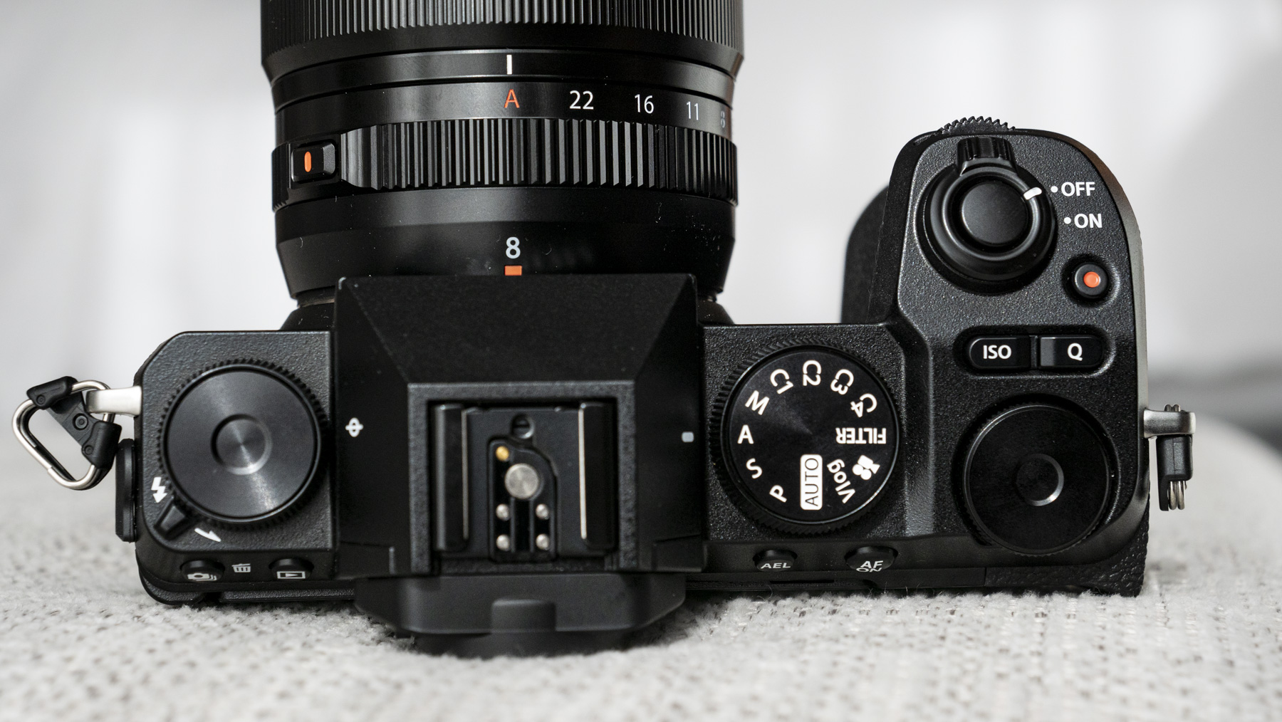 Fujifilm X-S20 camera top plate