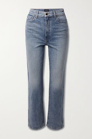 Abigail Cropped High-Rise Straight-Leg Jeans