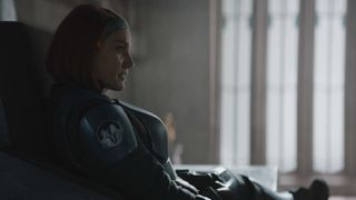 Katee Sackhoff as Bo-Katan Kryze in The Mandalorian season 3
