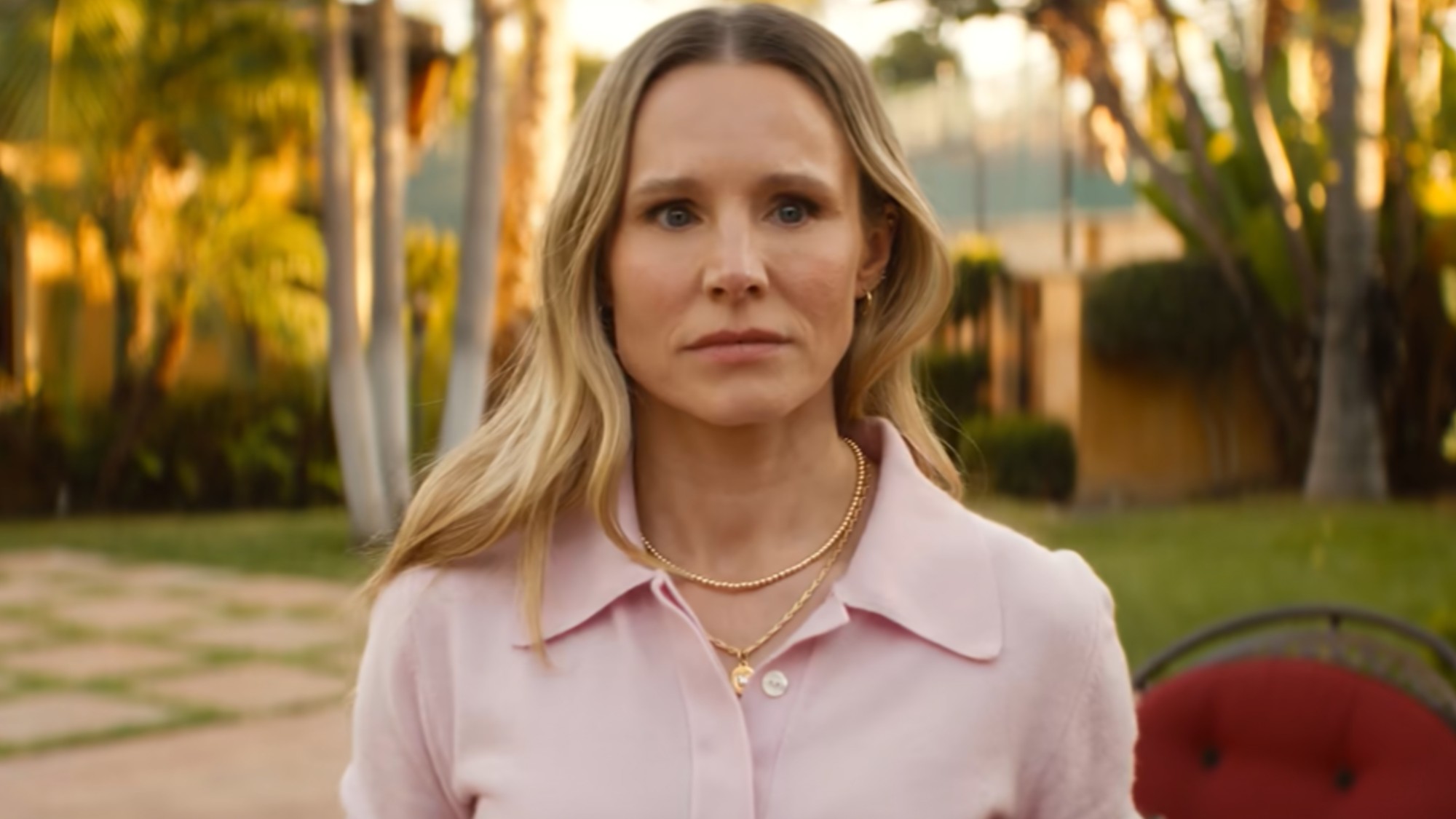 Kristen Bell looking concerned in Nobody Wants This. 