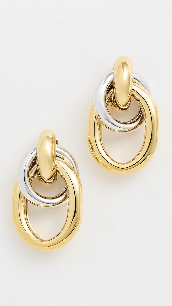Martha Calvo Two Tone Ami Earrings