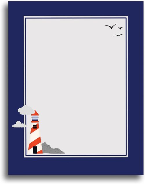Nautical Stationery Paper - 80 Sheets