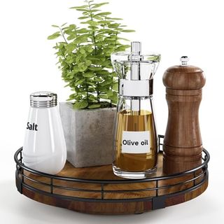 Farmhouse Oak Lazy Susan