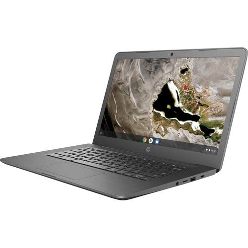 HP Chromebook 14A G5 dengan latar belakang putih