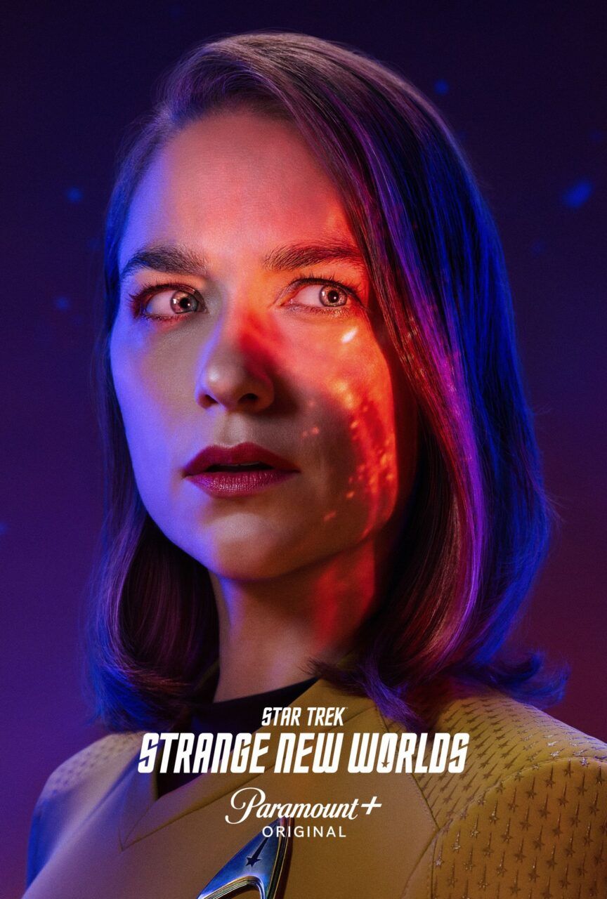 a character poster for "Star Trek: Strange New Worlds"
