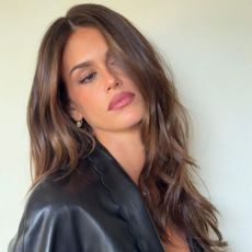 Kaia Gerber with a layered hairstyle