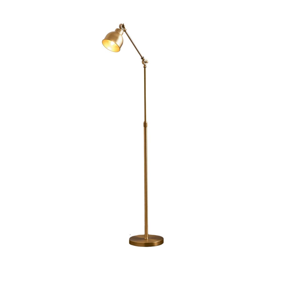 Brass floor lamp