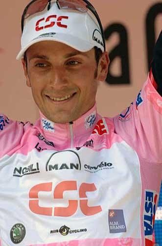 Another day, another maglia rosa for CSC's Italian master, Ivan Basso