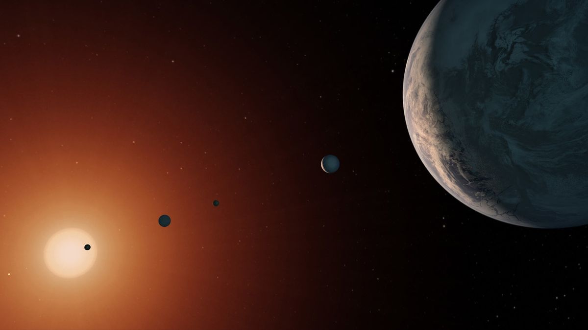 The TRAPPIST-1 solar system not bombarded by space rocks like early Earth, study suggests - Space.com