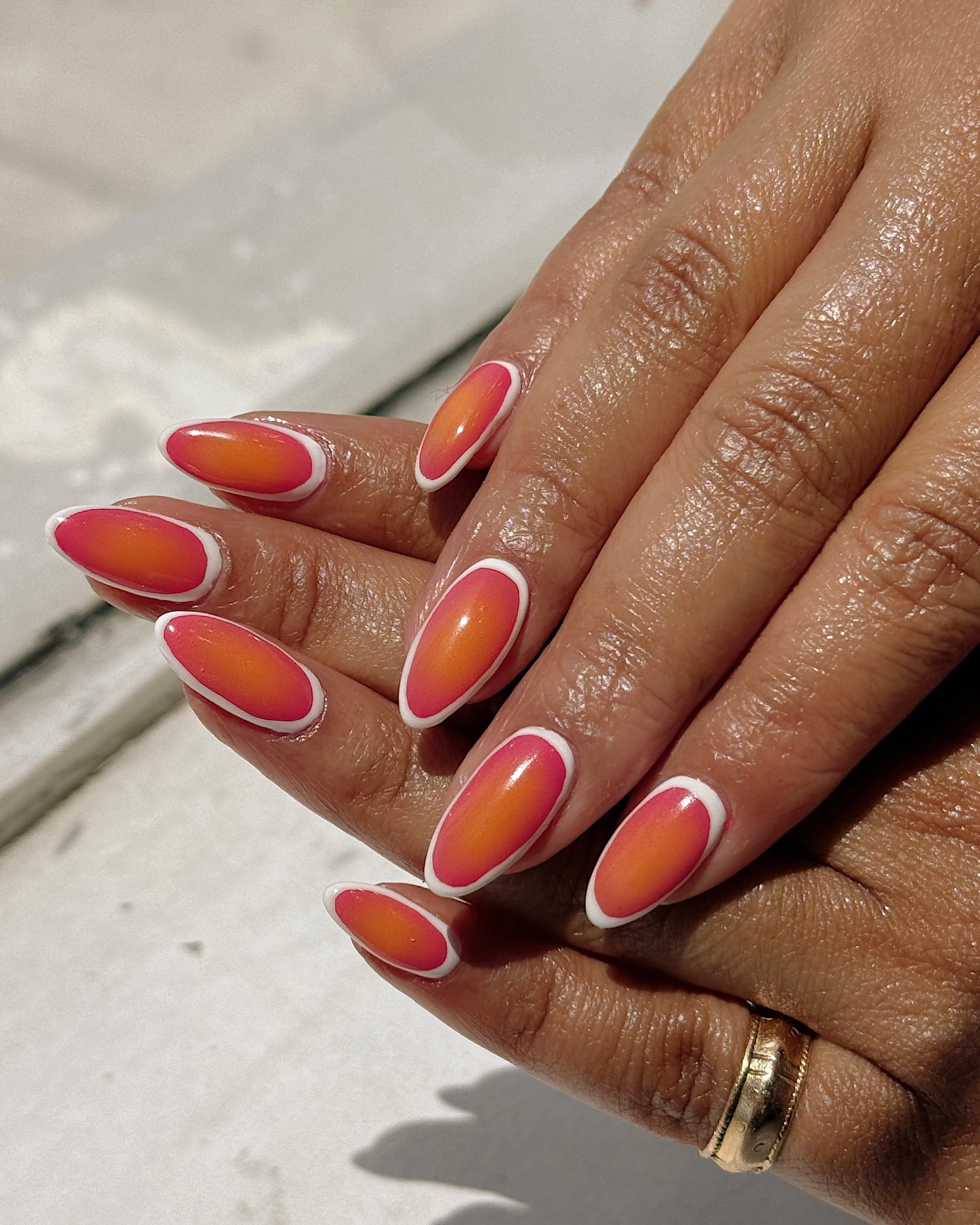 Tight lined ombre.