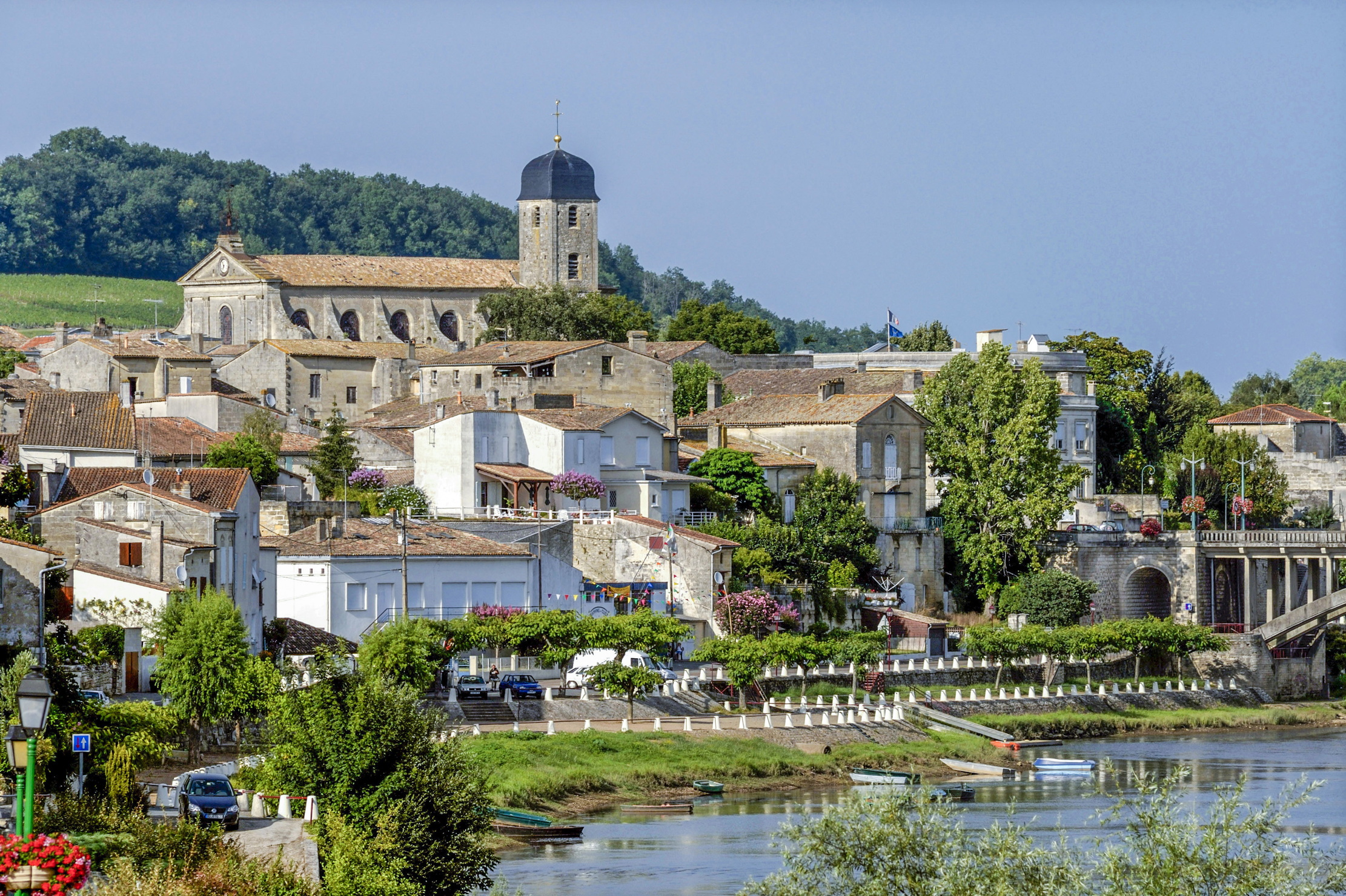 The town of Castillon-la-Bataille, formerly known as Castillon-sur-Dordogne in south-west France.