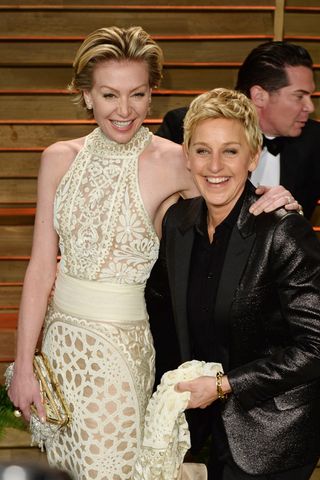 Ellen DeGeneres And Portia de Rossi At The Oscars After Parties