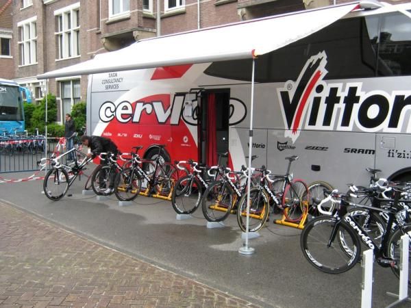 The Cervelo TestTeam is all set for the time trial