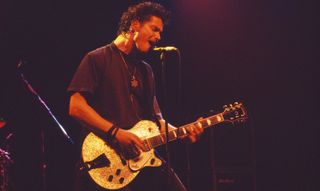 Chris Cornell performs with Soundgarden at the Koseinenkin Hall in Tokyo, Japan on February 10, 1994
