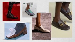 The spring 2025 loafer shoe trend at Gucci, Prada, Loewe, Bottega Veneta, Tod's Spring 2025 runway show