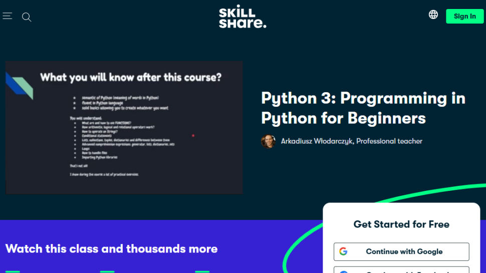 SkillShare website screenshot (May 2025)