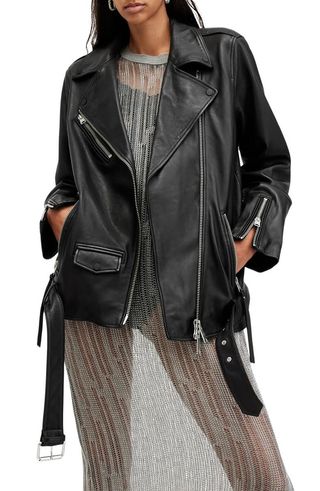 Billie Leather Biker Jacket