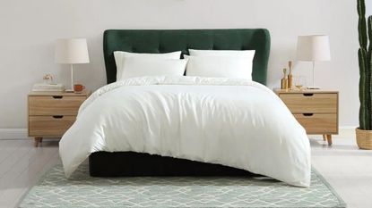 Best bamboo bed sheets beautifully styled on bed