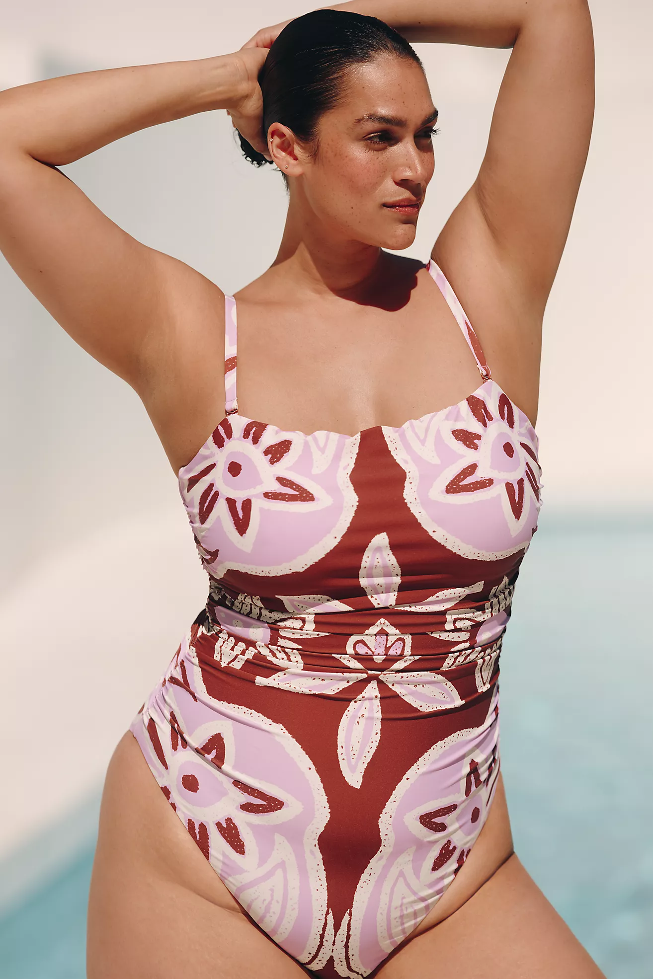 Celandine Jackson Side-Ruched One-Piece Swimsuit