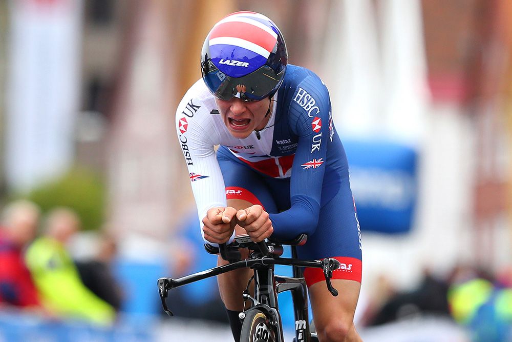 Tom Pidcock (Great Britain) at speed
