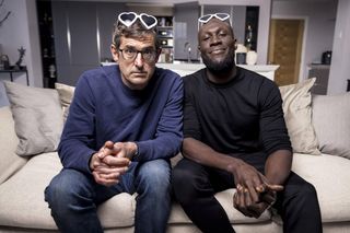 Louis Theroux posing with Stormzy